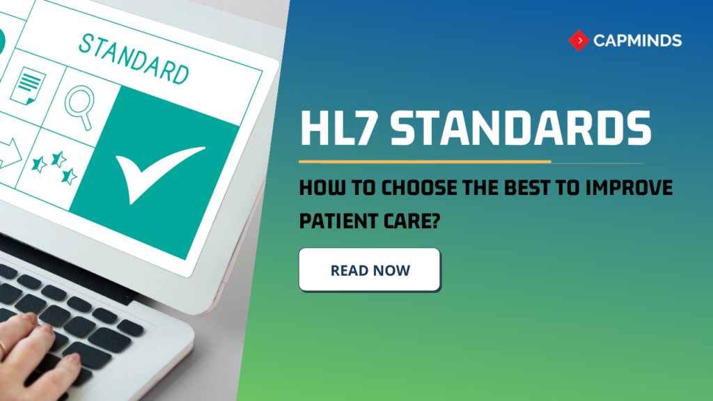 HL7 standards is been displayed on the laptop