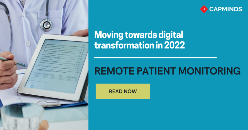 A doctor uses a tablet to analyze the patient report which depicts the digital transformation in the healthcare sector