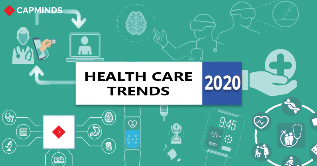 Different types of medical services are shown in the background as trends