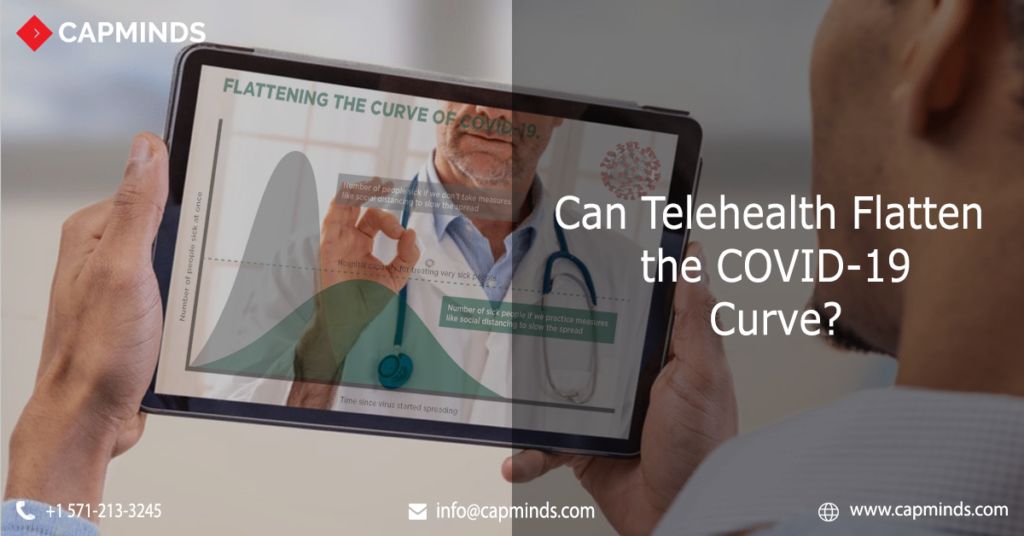 A patient gets consultation using telehealth technology