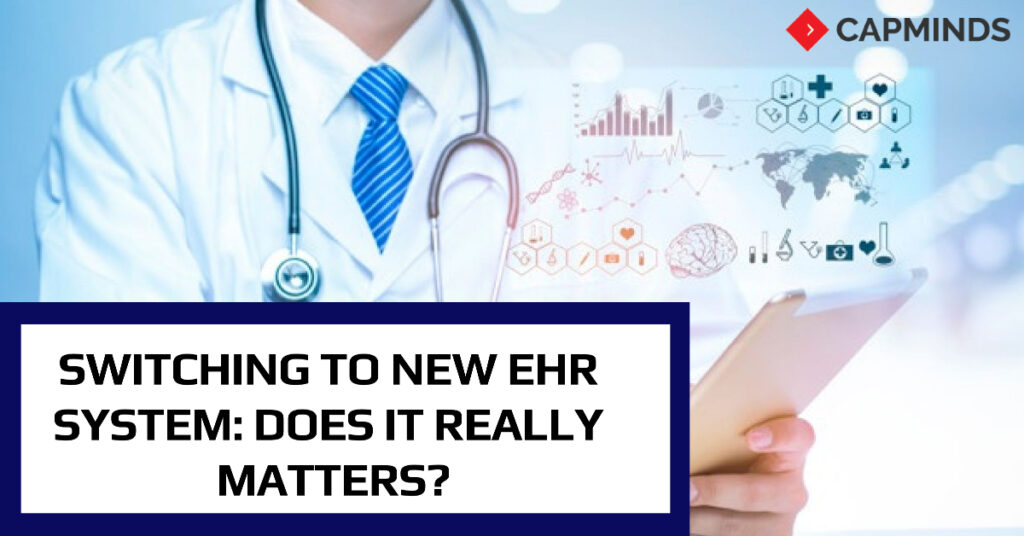 A doctor analysis patient data using new EHR system