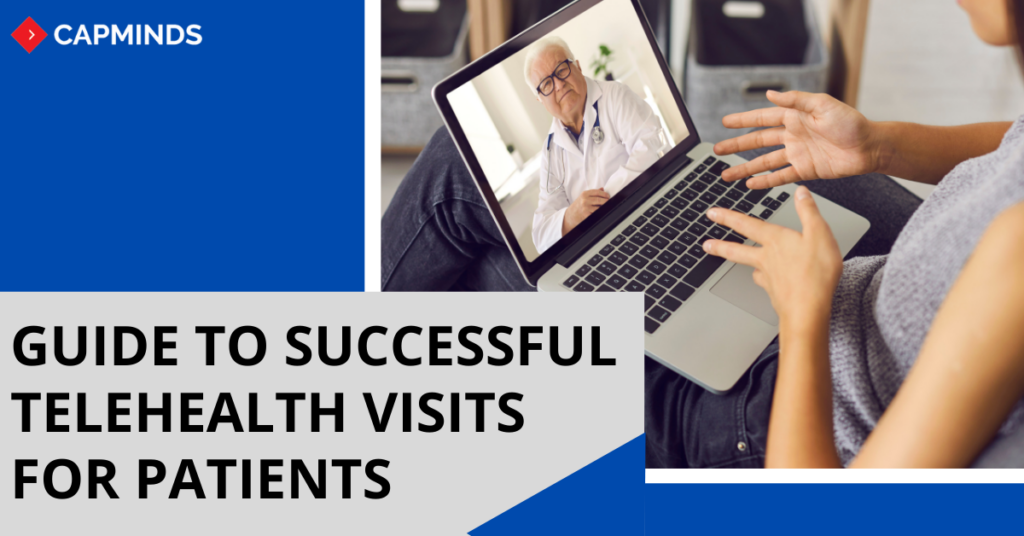 A patient gets consulted with a doctor using her laptop depicting the telehealth technology