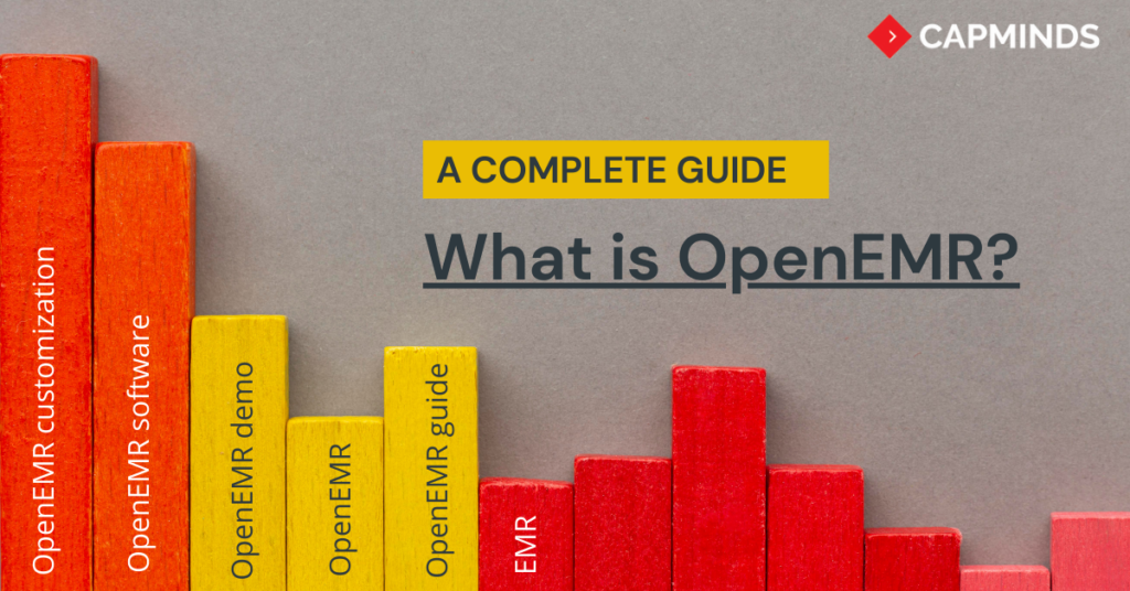 The bar graph shows different terms under openEMR such as customization,Software,Demo,Guide