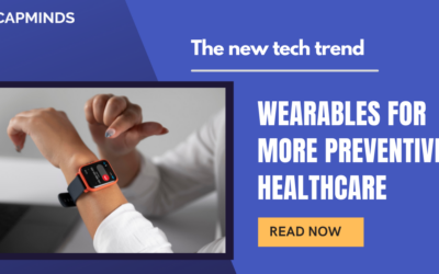 Person wearing smartwatch to show tech trend in the healthcare sector