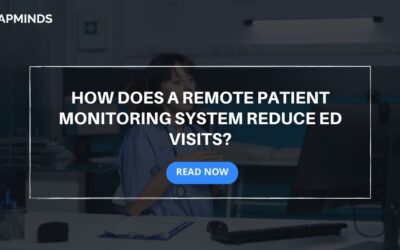 A doctor facing the monitor which represents the remote patient monitoring system