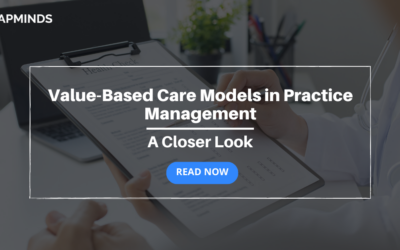 The doctor is seen with a checklist beside a patient and explaining about his result which showcase the value based care models in practice management