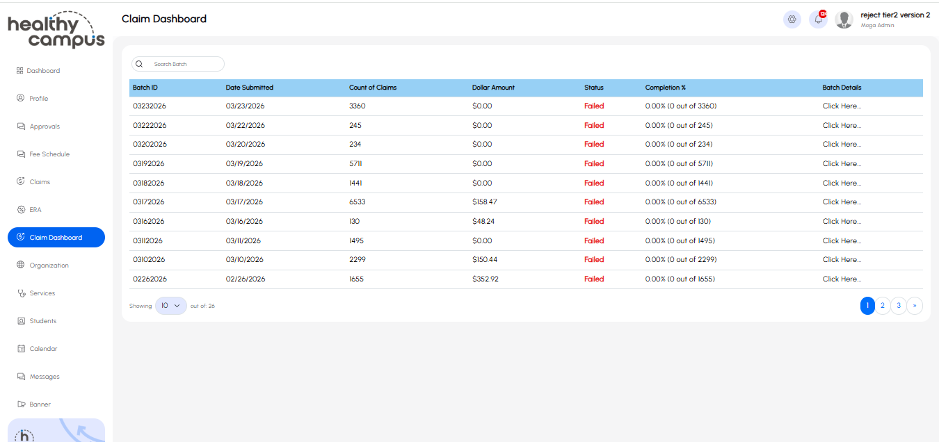 RCM dashboards